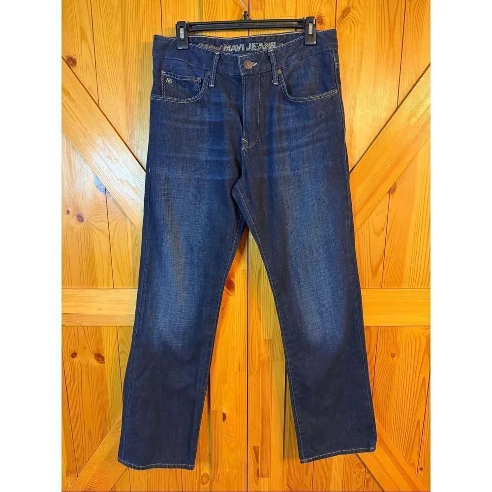 Mavi Jeans Mens 31x32 Mid-Rise Matt Straight Leg Distressed (6669)